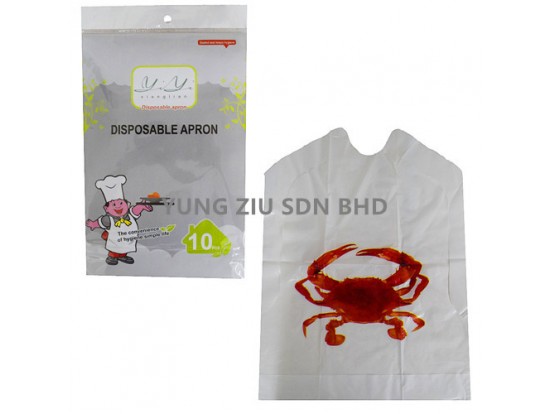 (10PCS/SET)DISPOSABLE APRON(YIYI)39.5*53CM